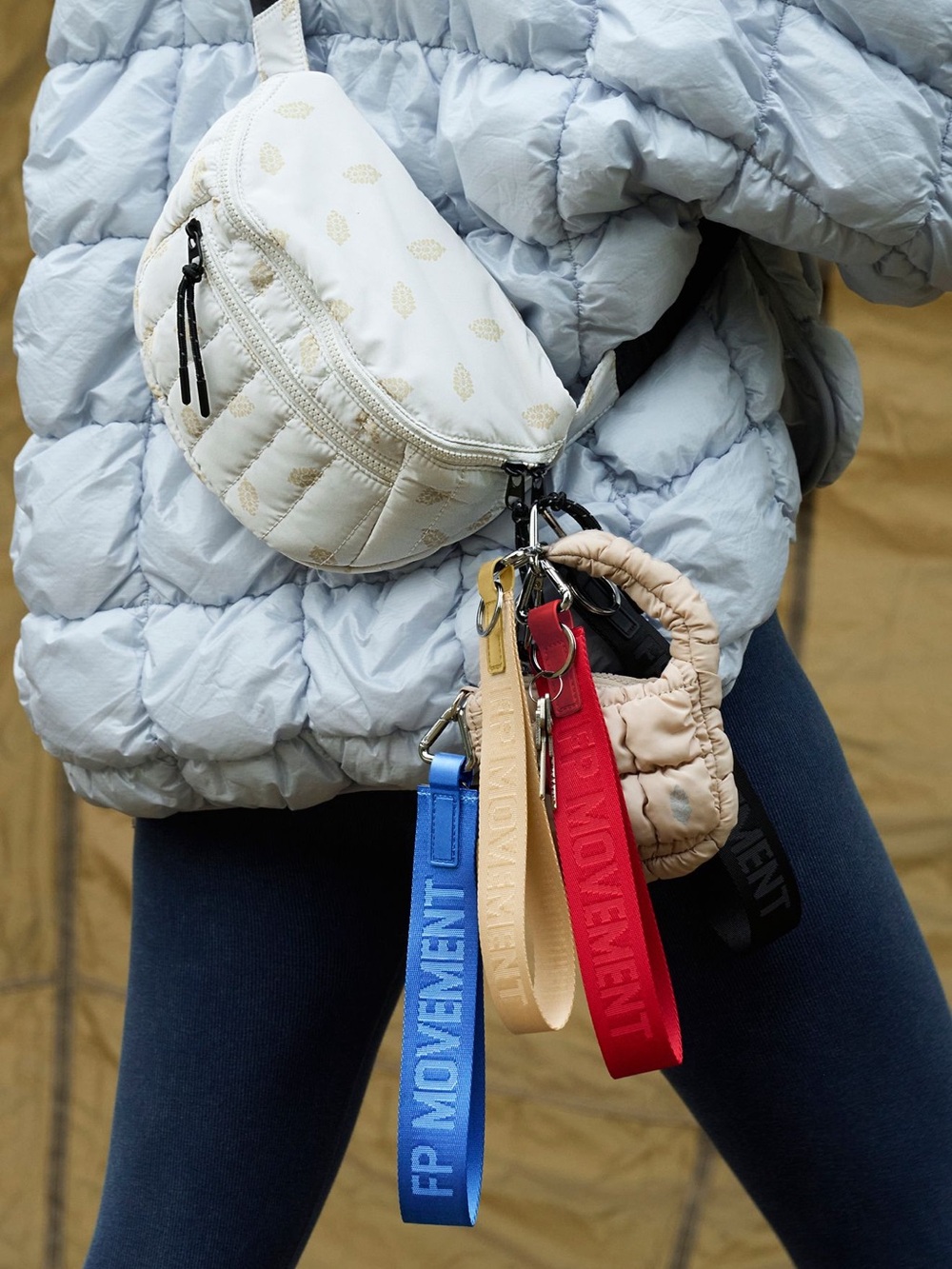 NEW! Free People Movement animal print quilted sling belt bag; sci fi leopard - Picture 9 of 16